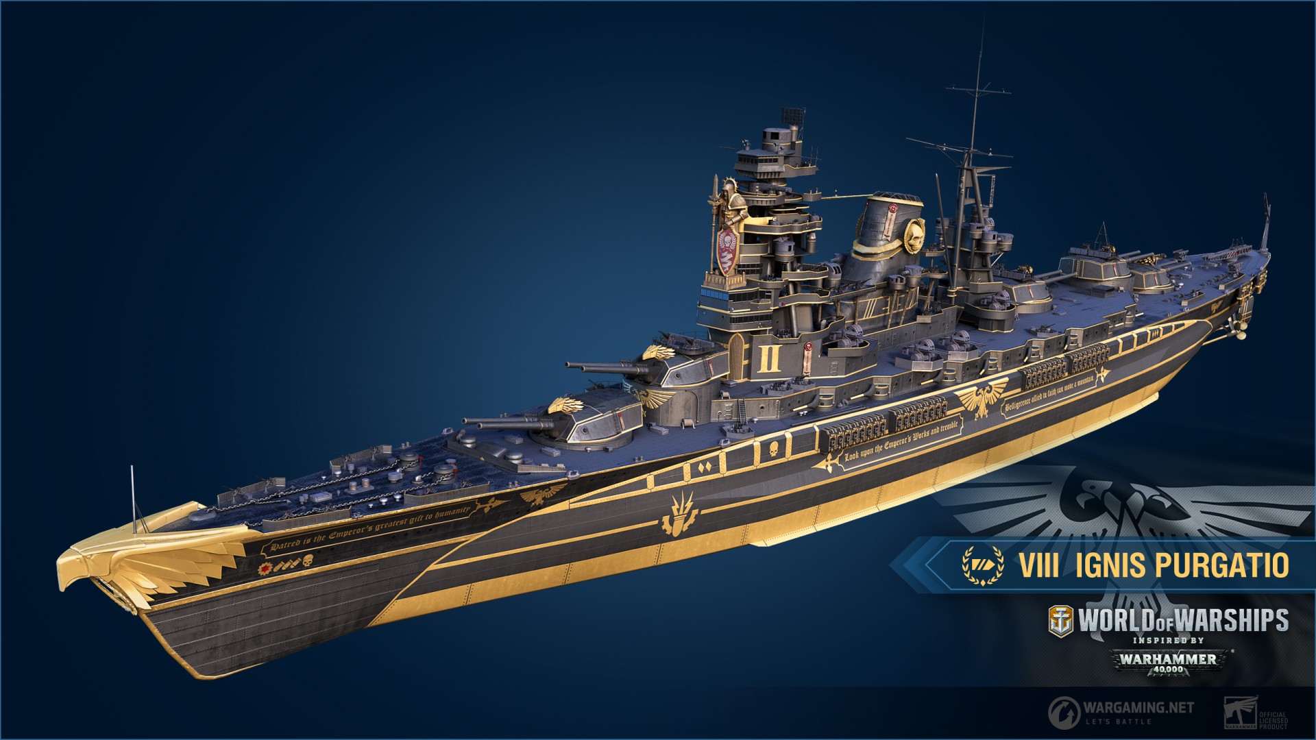 World of Warships - 40k Chaos & Imperium Ship Skins